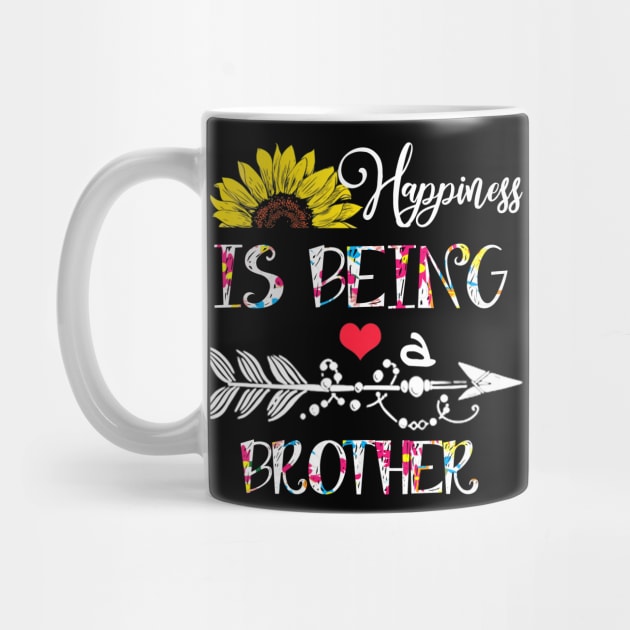 Happiness is being a brother mothers day gift by DoorTees